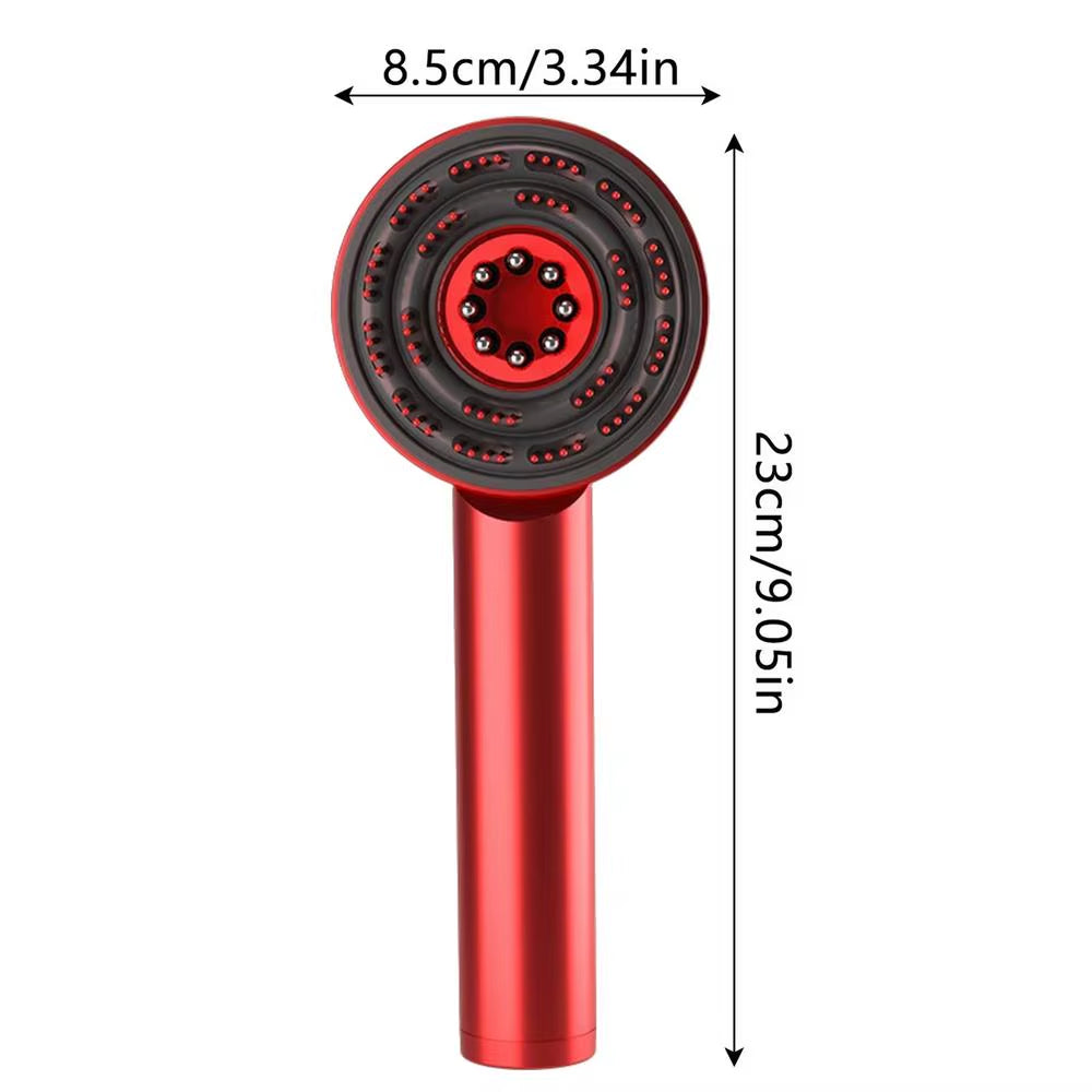 Electric Scalp Massager Hair Oil Applicator Scalp Massager 3 Modes Blue/Red Light Scalp Massager Tool Vibrating Massage Comb