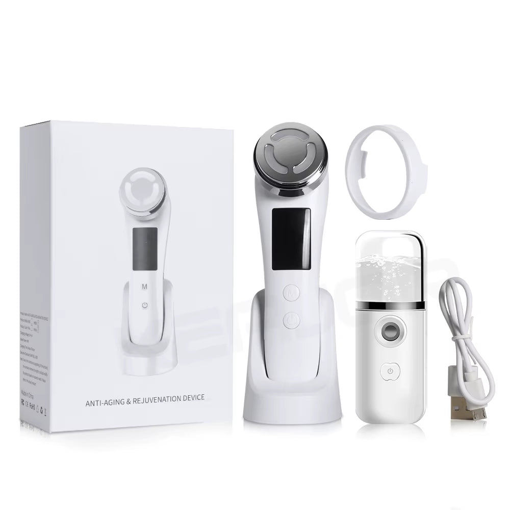 Facial Massager RF Facial Radiofrequency High Frequency Face Lifting Machine EMS Facial Microcurrent Lift Skin Tightening Device