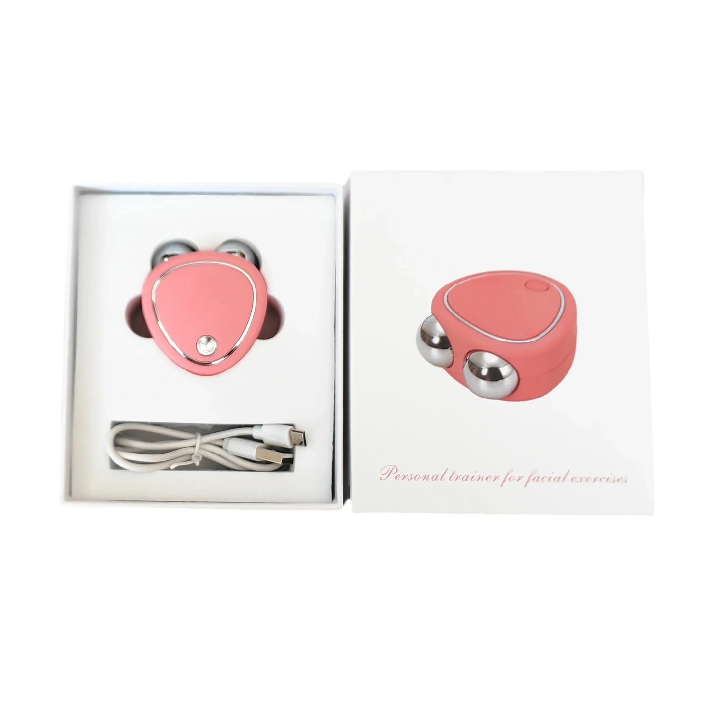 Electric Facial Lifting Roller EMS Massager with Gel Face Microcurrent Skin Tightening Rejuvenation Face Massage Beauty Care