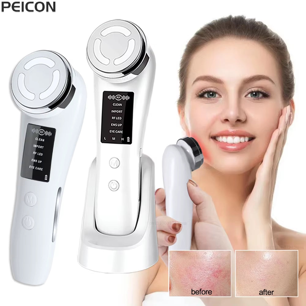 Facial Massager RF Facial Radiofrequency High Frequency Face Lifting Machine EMS Facial Microcurrent Lift Skin Tightening Device