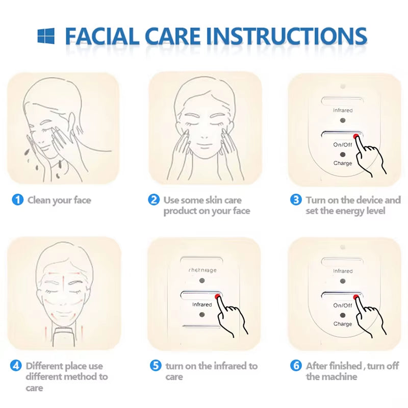 Skin Tightening Facial Lifting Remove Wrinkles Dot Matrix Machine Face Skin Tightening Beauty Device Shrink Pores Tools