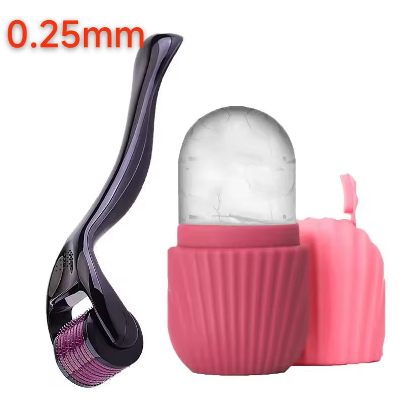1/2/3Pcs Ice Face Roller Facial Skincare Ice Roller Set,Facial Roller Guasha Facetool Set,Face Massage Roller Lifting Contouring